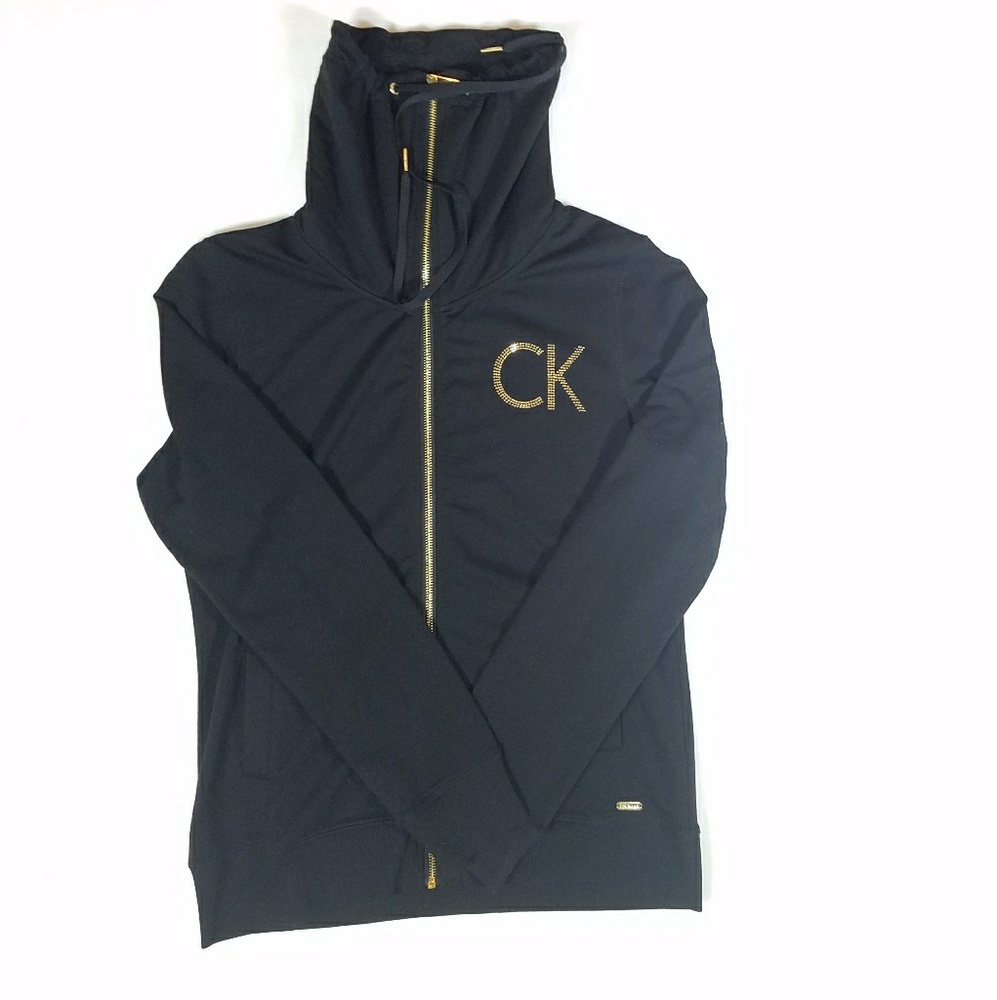 Calvin Klein Jacket Black w/ Gold Bling NWT
